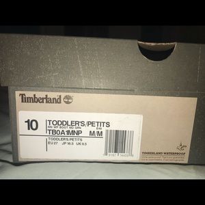 Timberland 10 Toddlers/Petite Olive Green